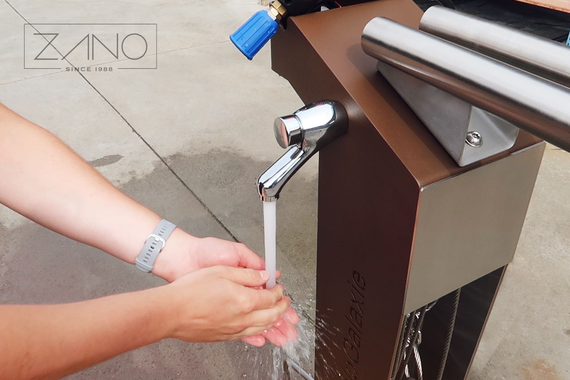 Slavina za vodu - stanica za pranje bicikala