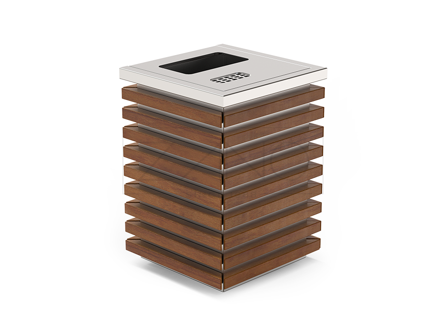 ko&scaron;are od nehrđajućeg čelika i drveta