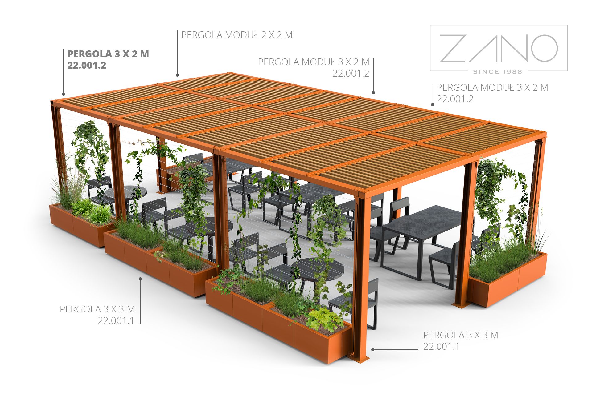 Pergola | ZANO ulični namještaj Pergola | ZANO ulični namještaj