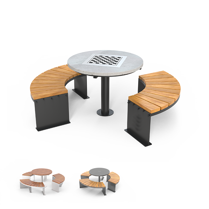 Amicu set stolova s domino klupama