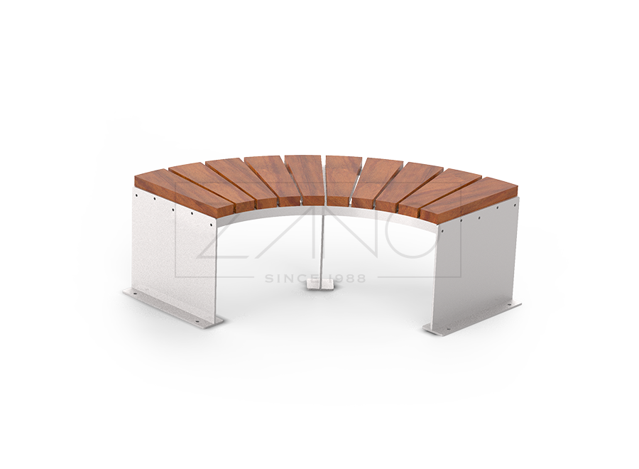 Domino modularna klupa u kratkoj verziji | nehrđajući čelik