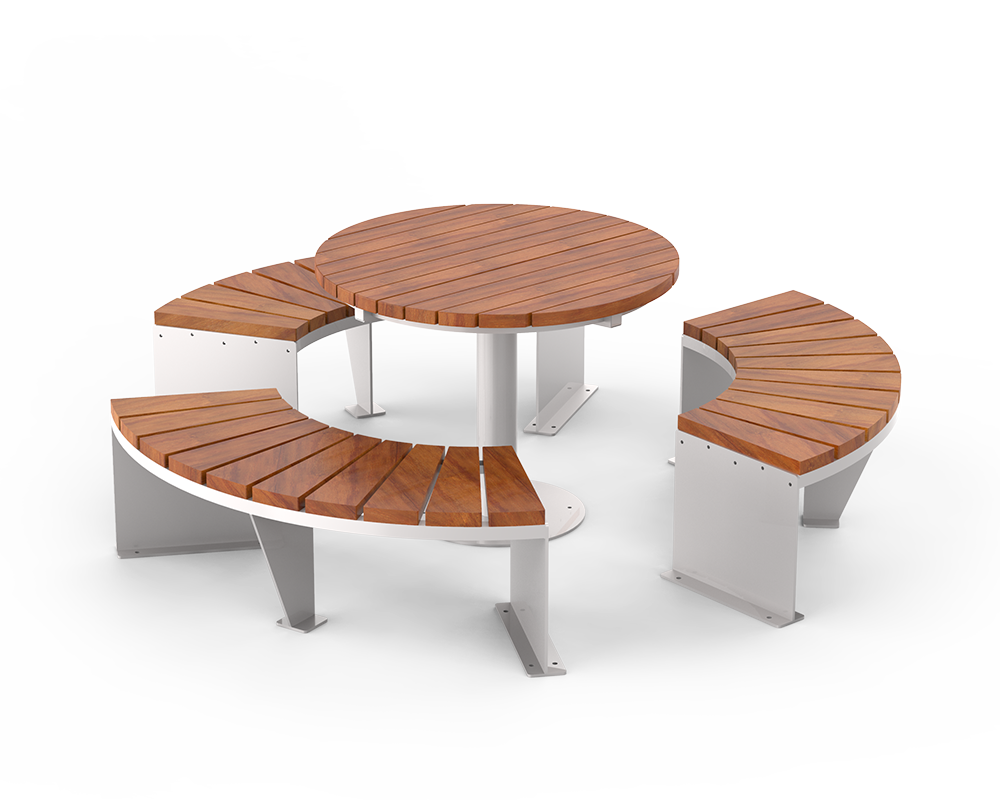 Set stola Amicus i klupe Domino