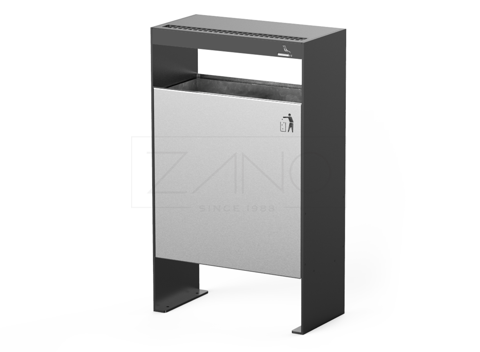 Gradske kante za smeće s pepeljarama