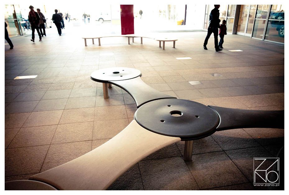 segmentirana klupa za utore