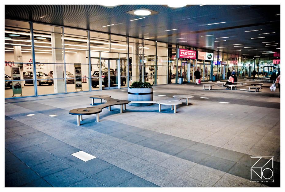 klupe od nehrđajućeg čelika s utorima