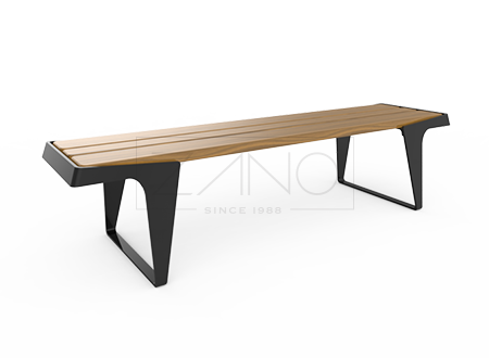 Čelična klupa bez naslona