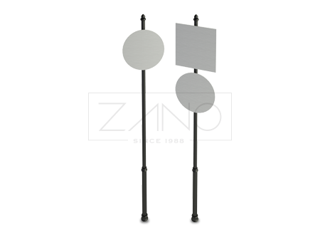 ukrasni stupovi prometnih znakova od lijevanog željeza