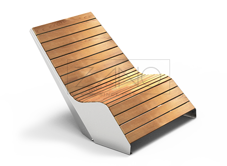 Duo ležaljka 02.052 - nehrđajući čelik