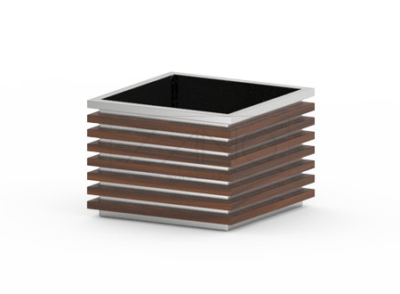 Block 06.042.M saksija od nehrđajućeg čelika