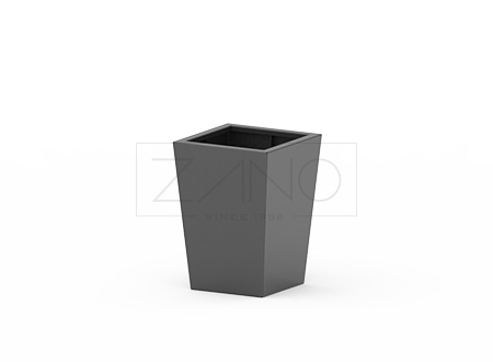 Moderna tegla za cvijeće Tulip od crnog čelika, veličina S