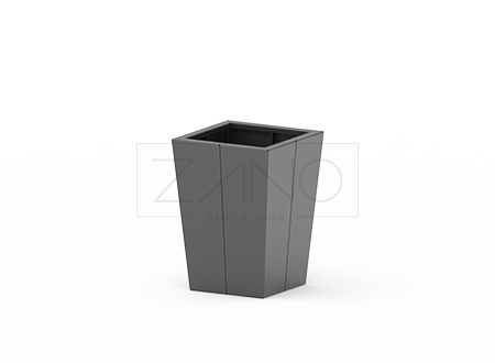 Crna čelična saksija za cvijeće Tulip, veličina S