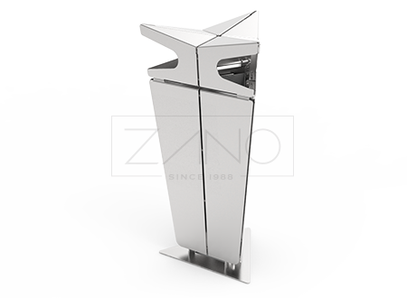 Ko&scaron;ara od nehrđajućeg čelika proizvođača urbanog namje&scaron;taja ZANO urban furniture