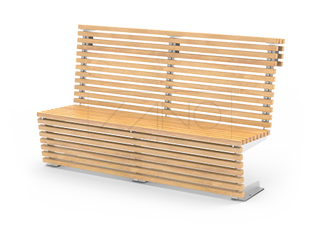 klupa od nehrđajućeg čelika