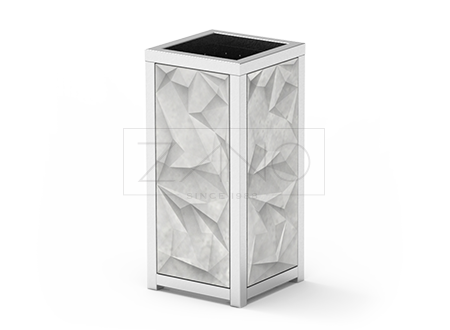 Betonska gradska kanta Trigono marke ZANO urban furniture