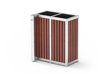 Kanta za recikliranje od nehrđajućeg čelika za grad