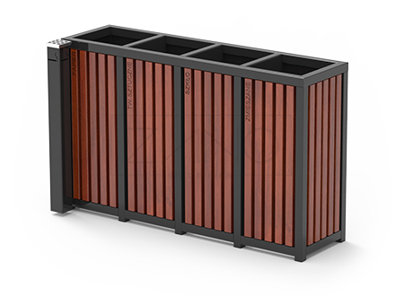 Čelične kante za otpad za odvajanje otpada