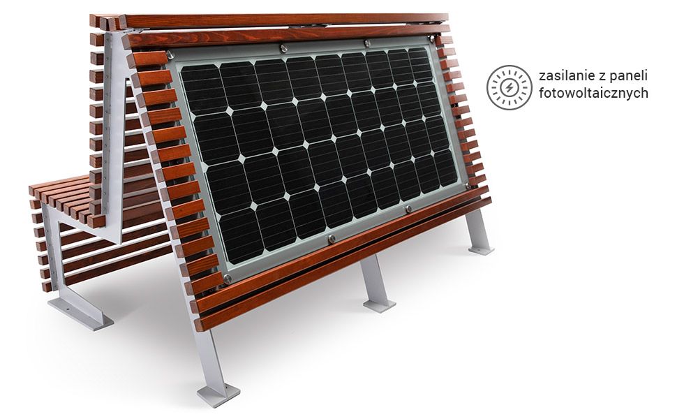 Klupa ima USB, Wi-Fi, utičnicu od 230 V i induktivni punjač.