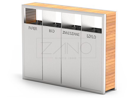 Pavo kanta za recikliranje | 4 pretinca