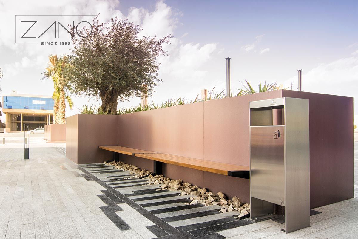 Čelične urbane kante za smeće | ZANO Mała Achitektura