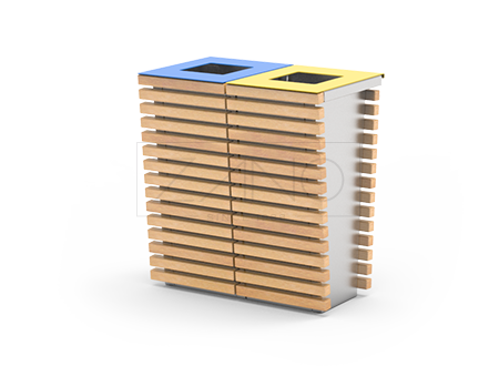 Kante za sortiranje komunalnog otpada od nehrđajućeg čelika