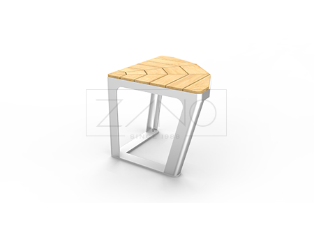 Spojnica za Scandik klupe od nehrđajućeg čelika i egzotičnog drva