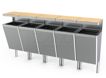 Scandik 15.546 kanta za recikliranje od nehrđajućeg čelika
