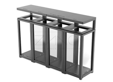 Altus kanta - prozirna kanta za otpad s četiri komore