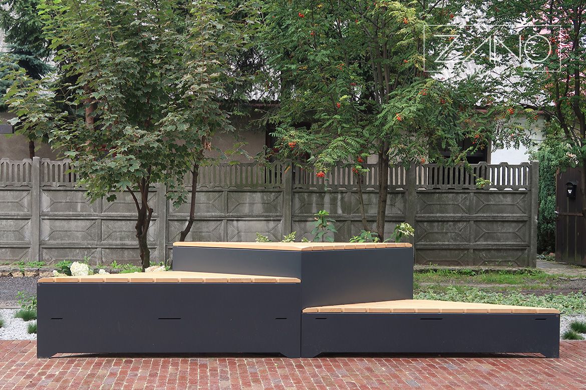 Čelični ulični namje&scaron;taj obojen u 7016 RAL