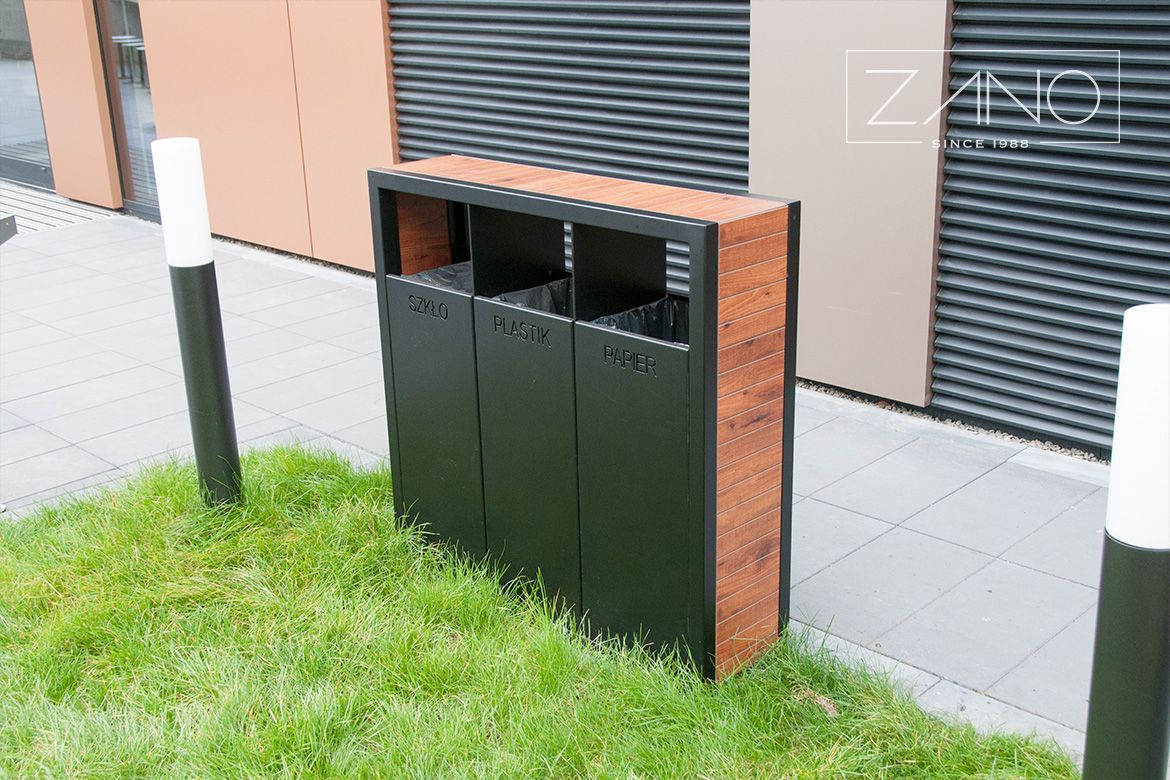 Pavo kanta za reciklažu | boja 9011 RAL