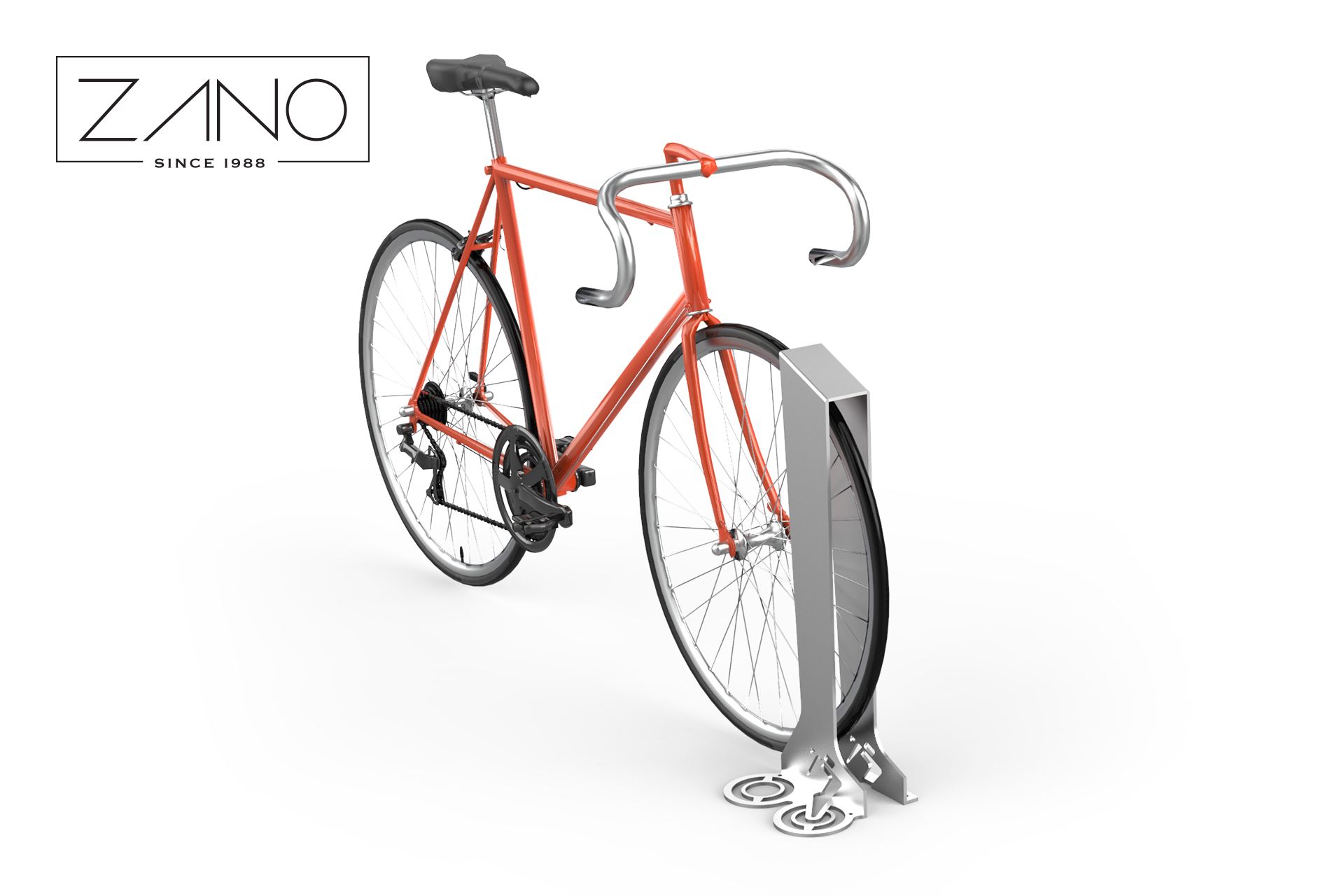 Moderni metalni stalak za bicikle