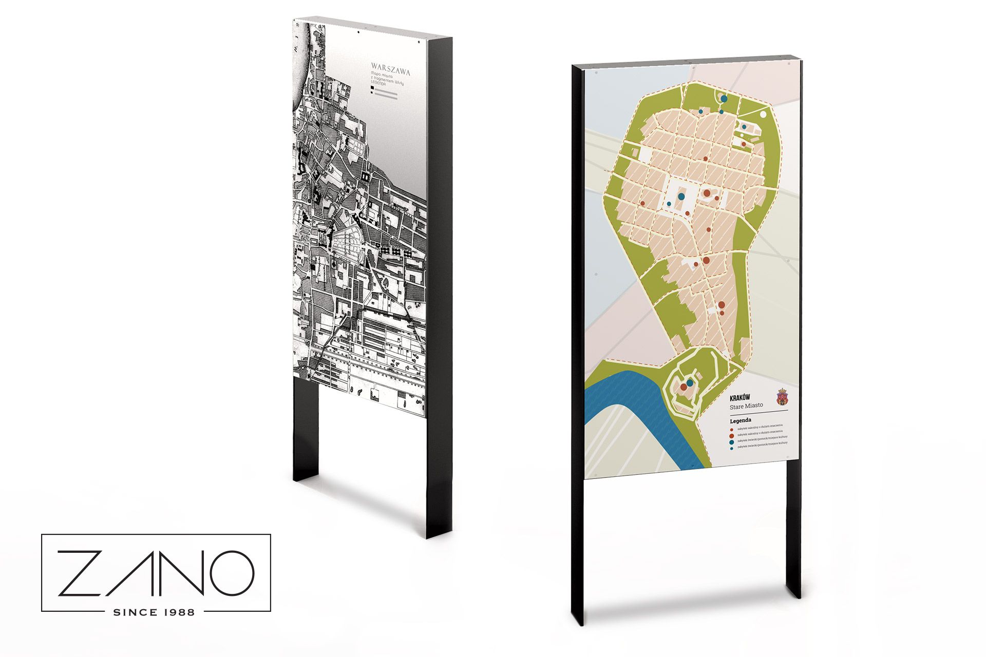 Jednostavna informativna ploča 08.024 Gradske karte