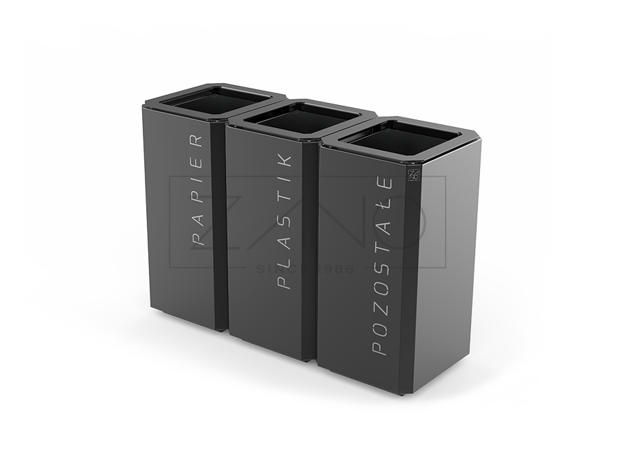 Stilo 15.048 Kanta za reciklažu | Crni čelik