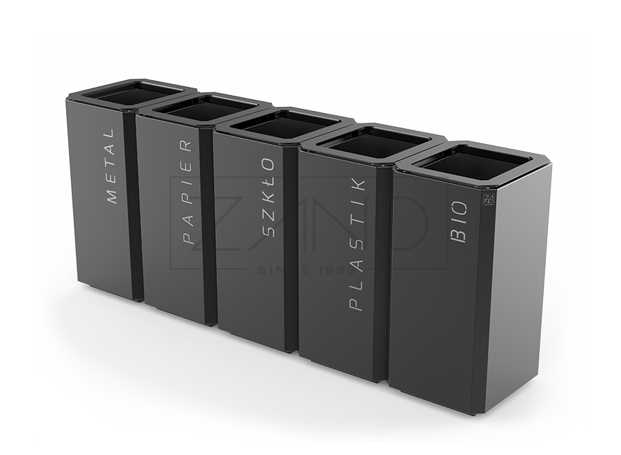 Stilo 15.548 Kanta za reciklažu | Crni čelik