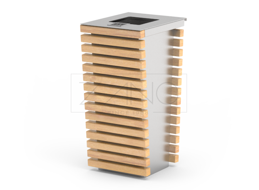 Ulične kante za smeće s pepeljarama od nehrđajućeg čelika