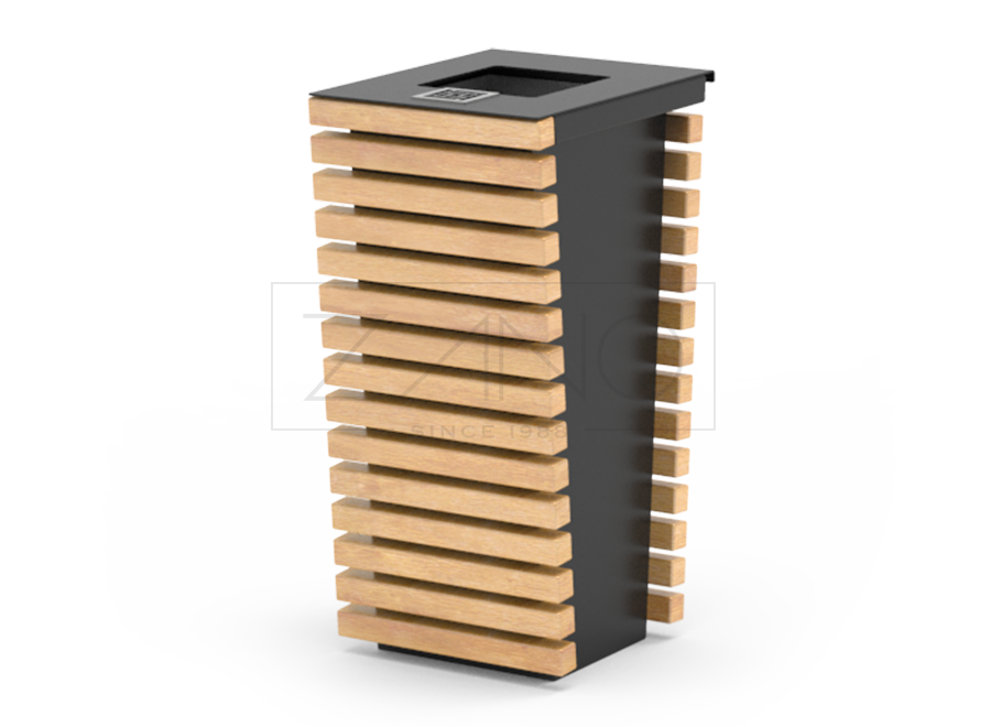 Vanjske čelične kante za otpad s pepeljarama