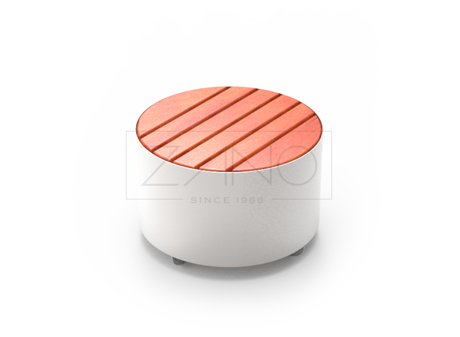 Moderna modularna urbana sjedalica, nehrđajući čelik, drvo