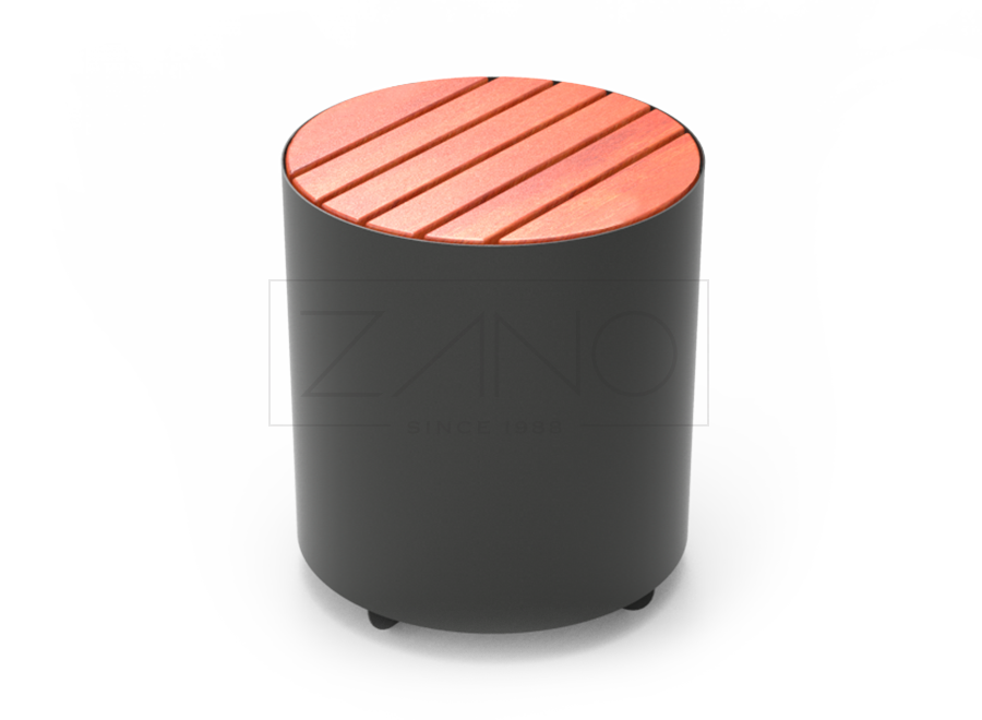 Moderna modularna urbana sjedala, urbani prostor, ugljični čelik, drvo