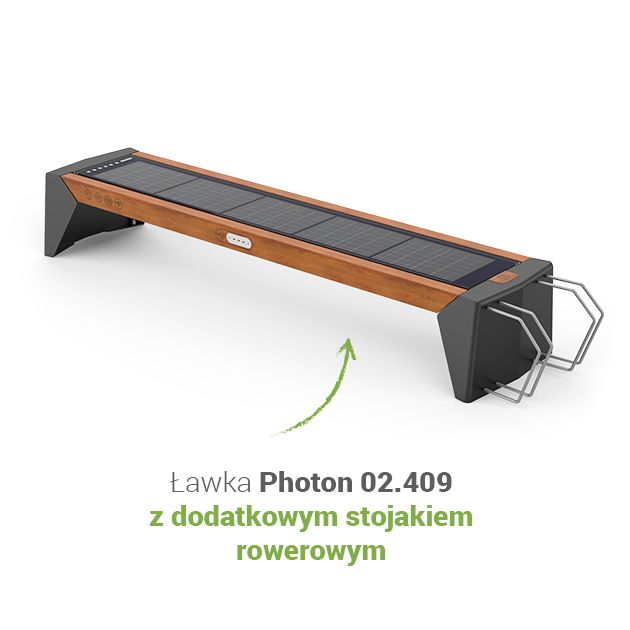 Klupa Photon 02.409 s dodatnim stalkom za bicikle
