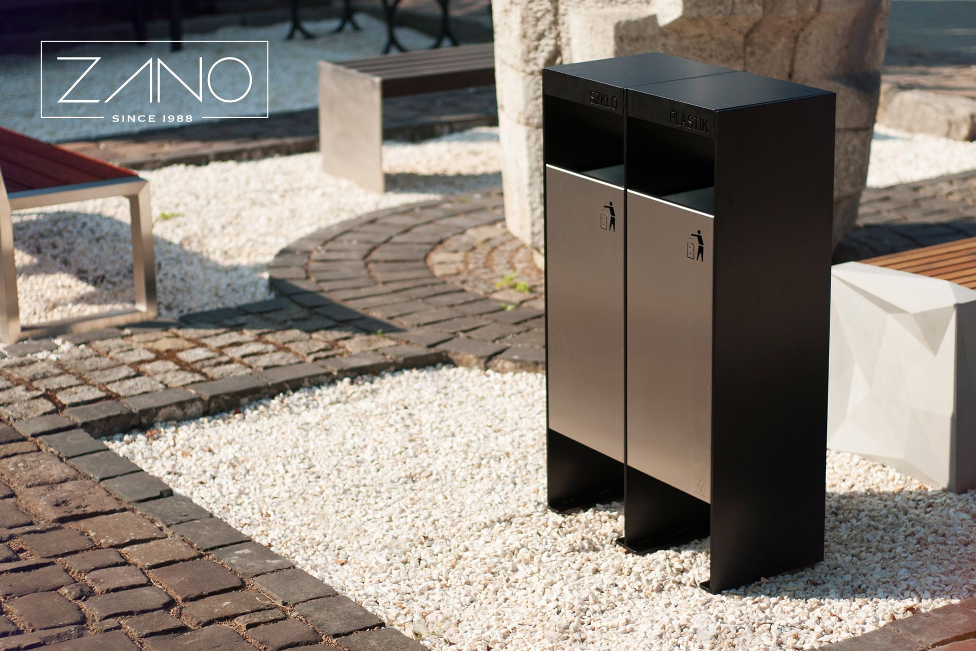 Kante za otpad od nehrđajućeg čelika i obojenog ugljičnog čelika