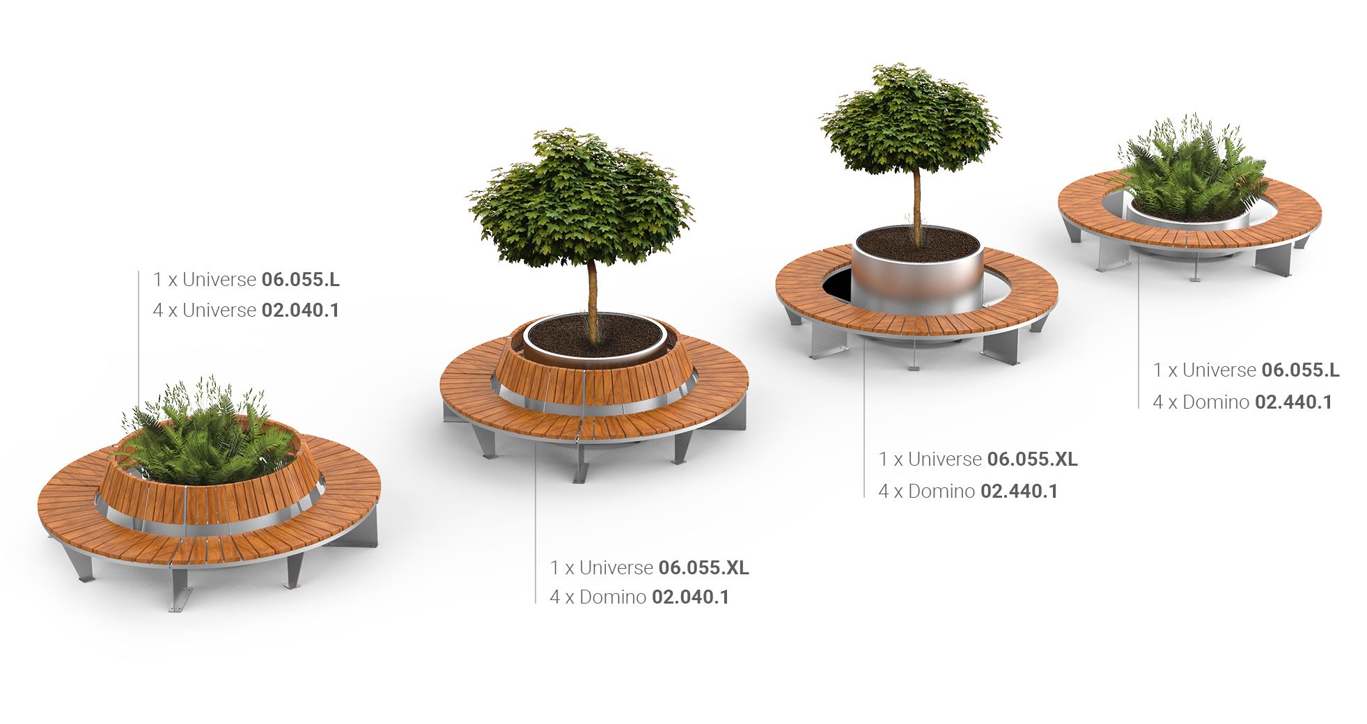 Gradske žardinjere s klupama