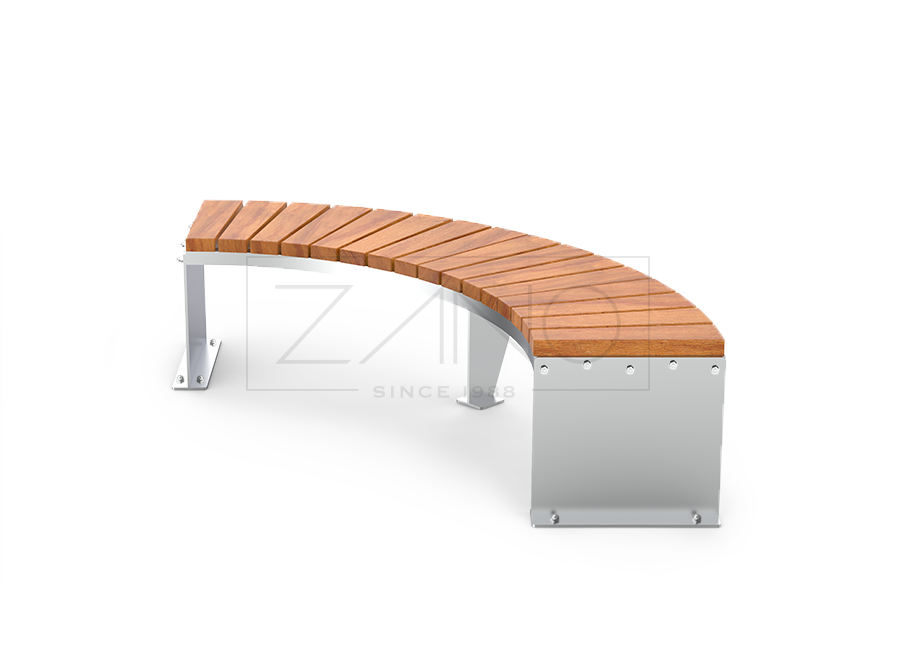 Domino modularna gradska klupa od nehrđajućeg čelika