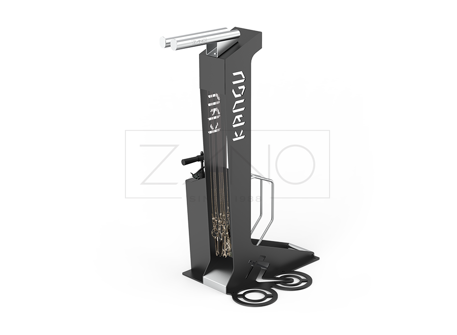 Stanica za popravak bicikala s pumpom i stalkom za bicikle | ugljični čelik