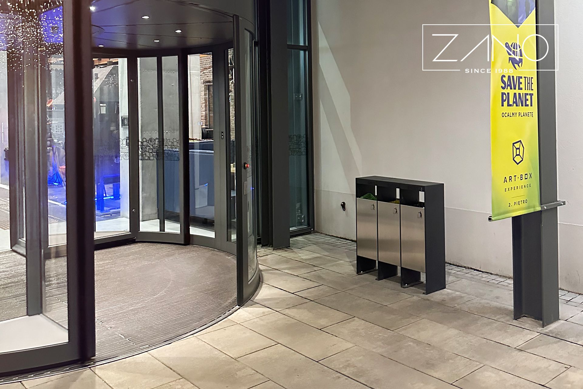 Kanta za recikliranje s tri komore