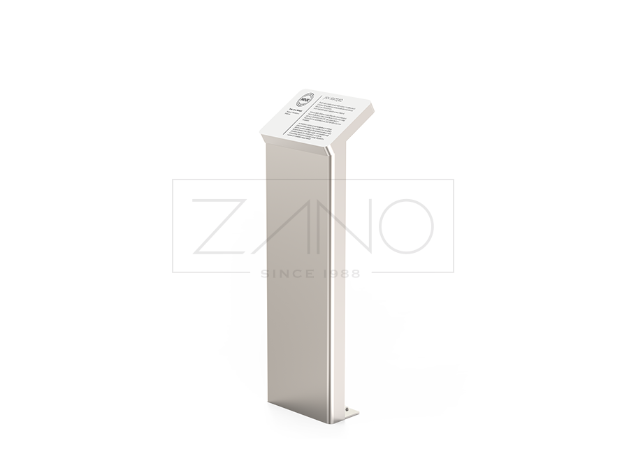 Metalni info pult od nehrđajućeg čelika